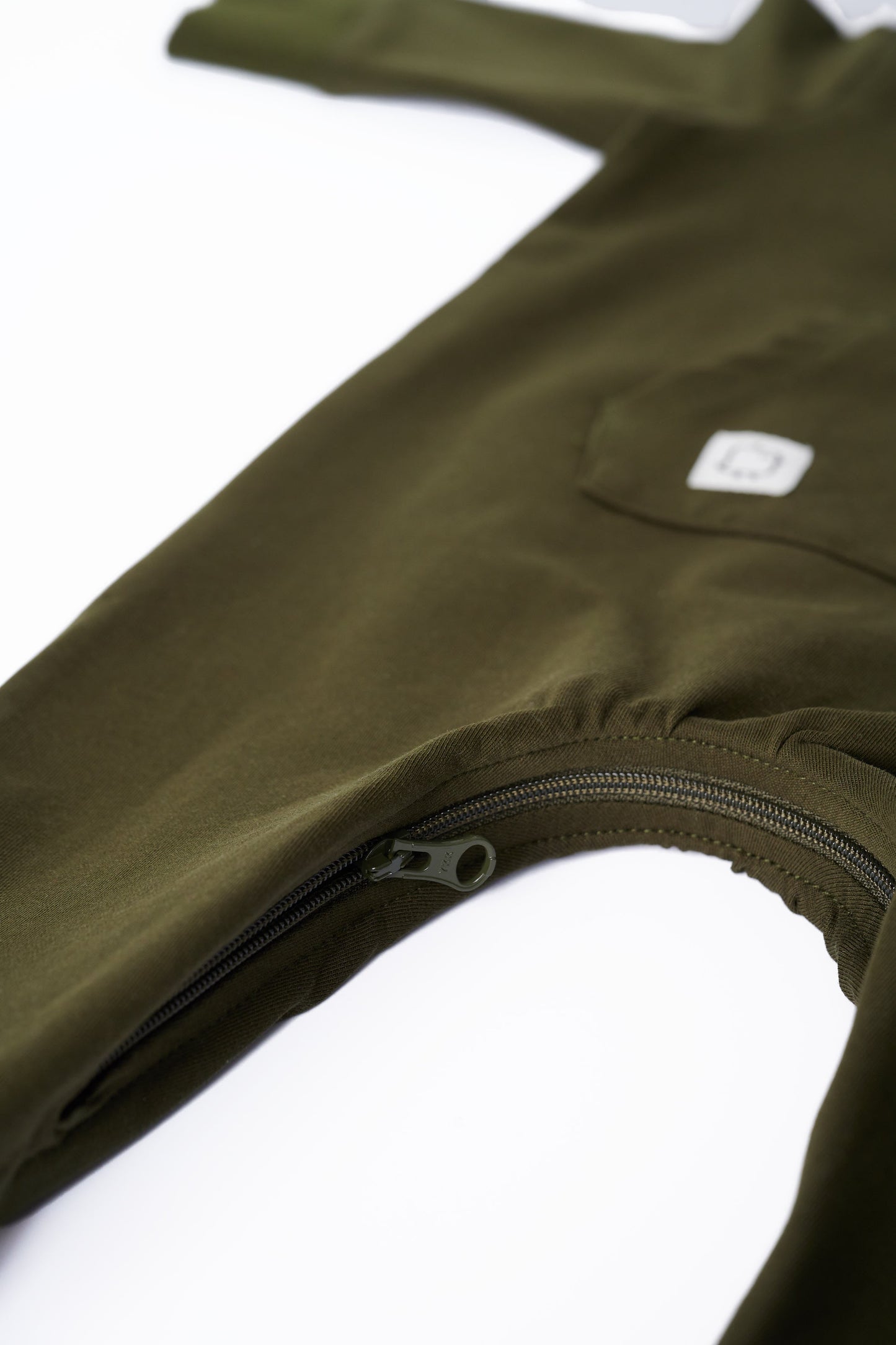 Hooded Romper- Dark Olive - HuRo Kids Clothing, best baby clothes, hooded zipper romper, leg to leg zipper romper