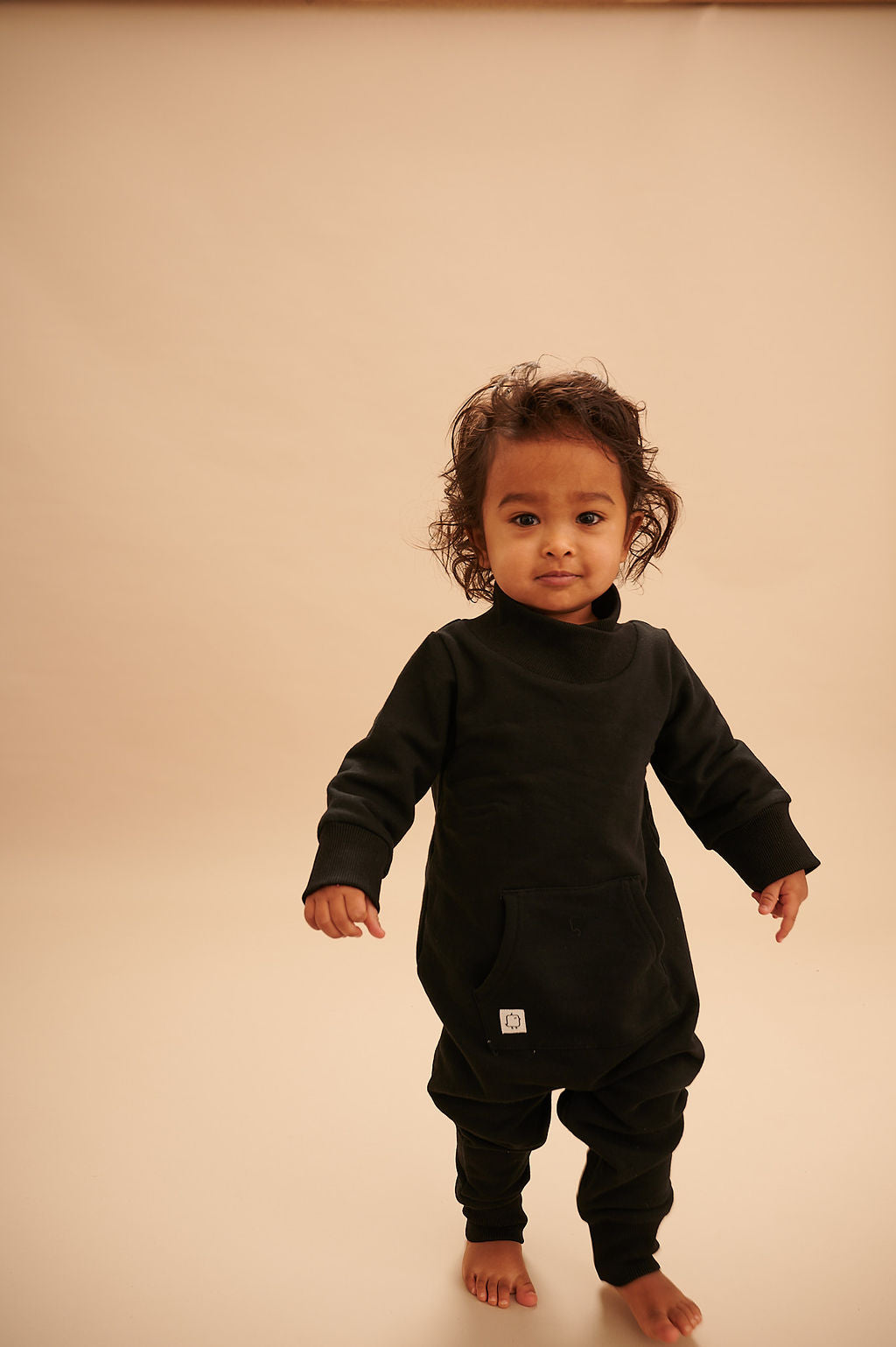Turtle Suit - Black - HuRo Kids Clothing. Leg to Leg Zipper Romper, Best Baby Romper, Best Baby Clothes, Winter Romper, Baby Clothes Canada, Baby Clothes USA, Baby Winter Romper, Stylish Baby Clothes