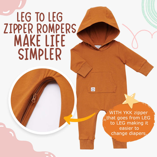 Why use Leg to Leg Zipper Romper