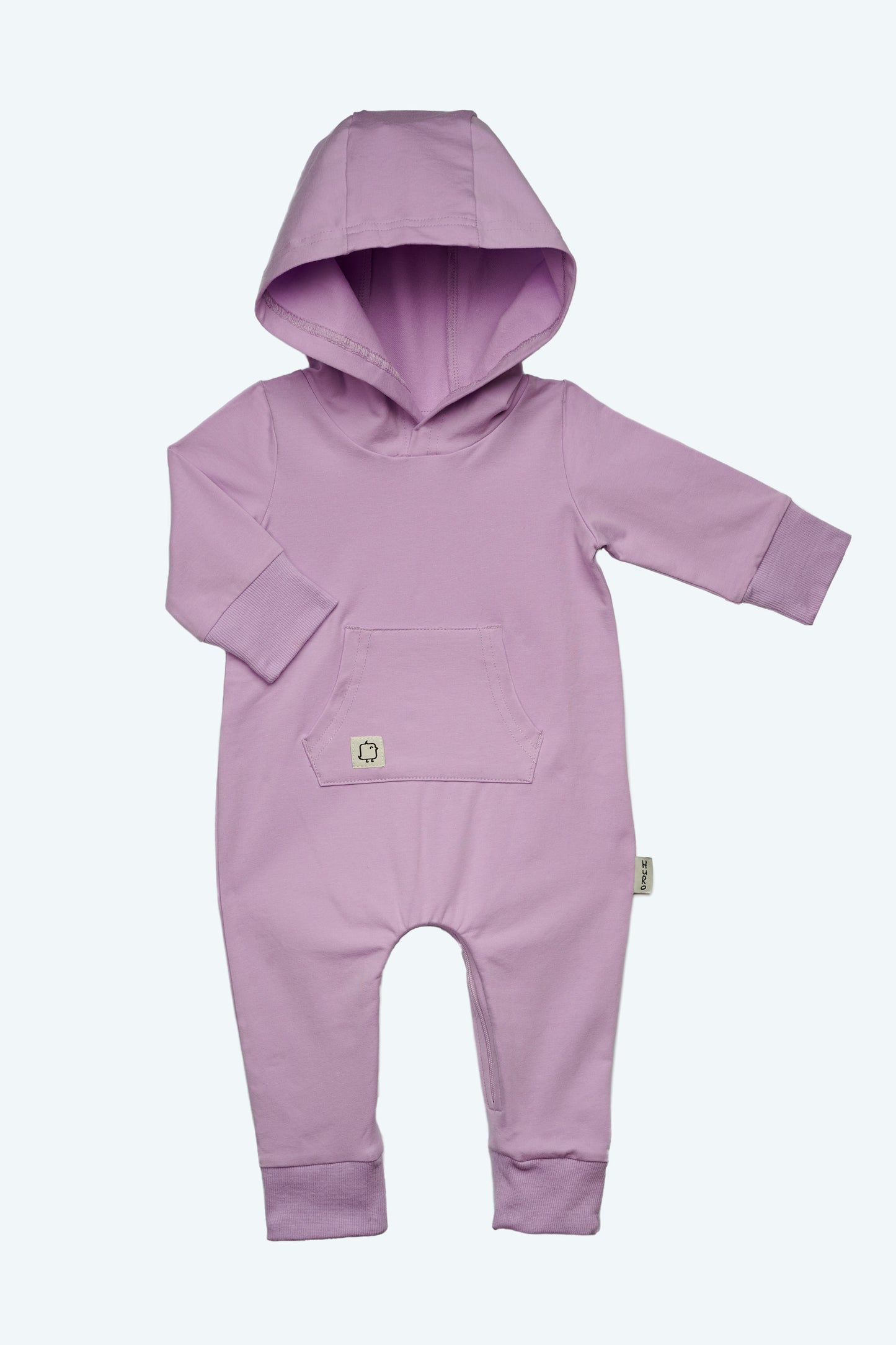 Hooded Romper- Lilac - HuRo Kids Clothing